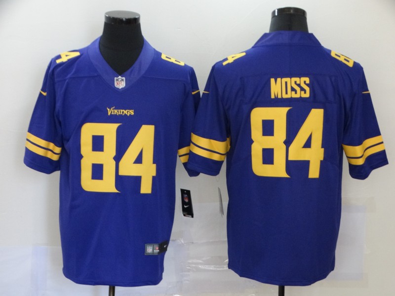 Men's Minnesota Vikings Randy Moss #84 Purple Jersey